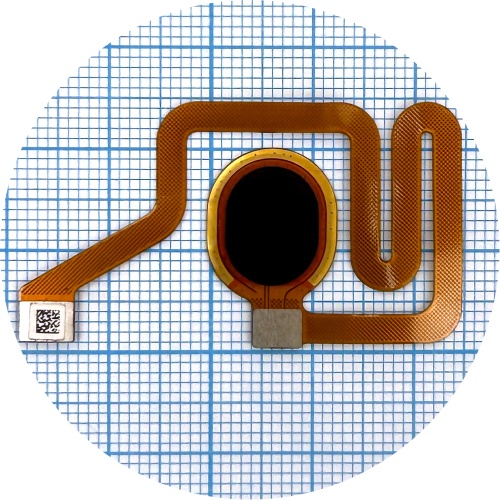 Шлейф ZTE Blade A7s 2020 A7020 зі сканером відбитка пальця (чорний)