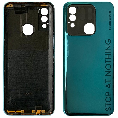 Задняя крышка Tecno Spark 8 KG6 KG6k (зеленая оригинал Китай) фото 2 Задняя крышка Tecno Spark 8 KG6 KG6k (зеленая оригинал Китай) фото 2