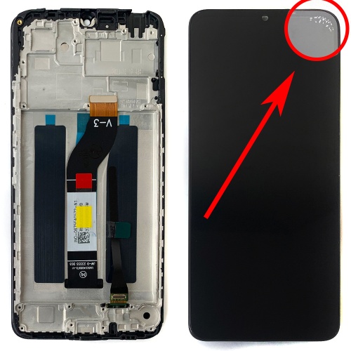 Дисплей Xiaomi Redmi 13C, Poco C65 + тачскрин (уценка-отслойка версия V-3 с рамкой)