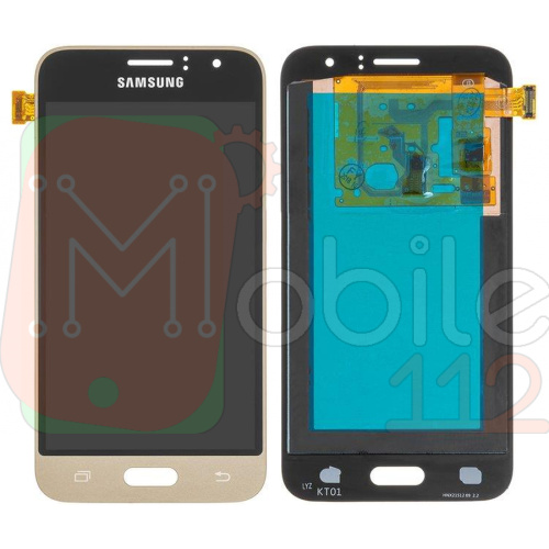 Дисплей Samsung Galaxy J1 2016 J120H + тачскрин (золотистый OLED)