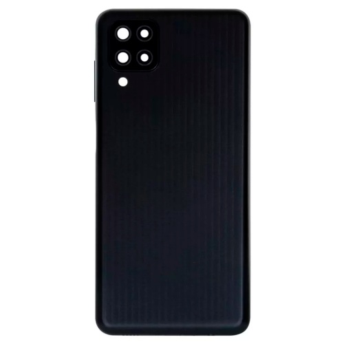Задня кришка Samsung Galaxy M12 M127F (чорна зі склом камери)