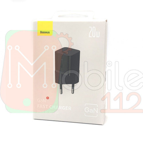 Сетевой адаптер Baseus GaN5 mini Type-C FC 20W CCGN050102/CCGN050101 (черный)
