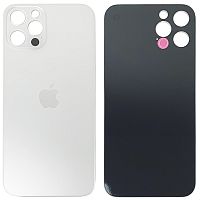 Задня кришка Apple iPhone 12 Pro (срібляста оригінал Китай з кільцями)