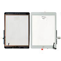 Тачскрин Apple iPad 9.7" 2018 A1893 A1954, iPad 6 (белый оригинал Китай полный с кнопкой)