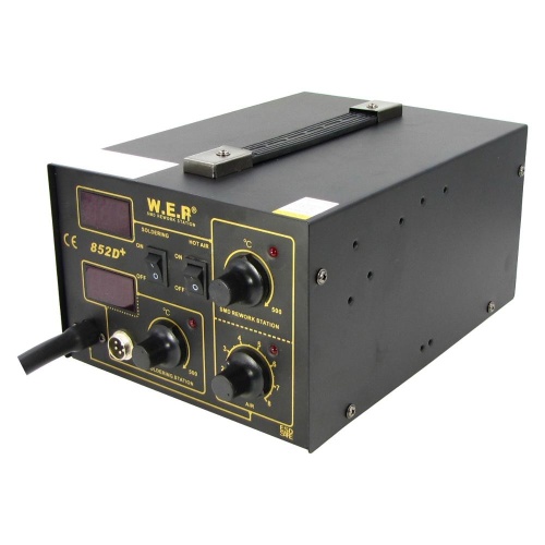 Паяльна станція WEP 852D+ компресорна, фен, паяльник фото 3