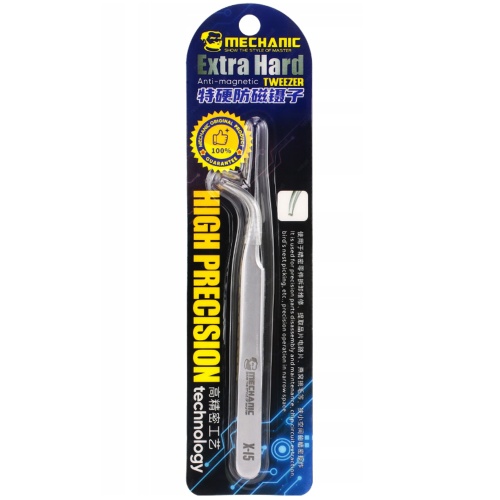 Пінцет Mechanic X-15 вигнутий гострий, антистатичний, 115 мм фото 2