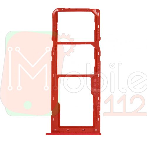 Тримач SIM карти Samsung Galaxy A20s A207F, A30s A307, A50s A507F, A70s A707F (червоний на 2 SIM + Micro SD)