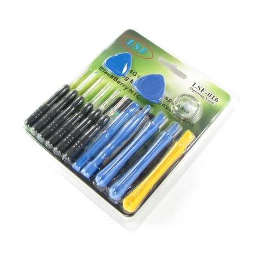 Набір інструментів LSF-016 (викрутки: *0.8, +1.5, -2.0, T4, T5, T6; 2 медіатори, 5 лопаток, присоска)