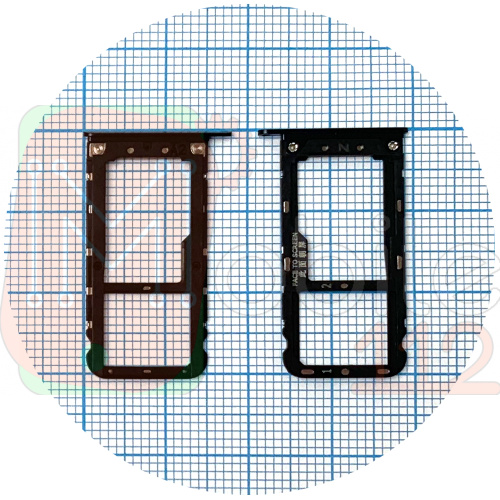 Тримач SIM карти та карти пам'яті Xiaomi Redmi Note 5, Note 5 Pro (чорний 2 SIM (1 SIM + Micro SD))