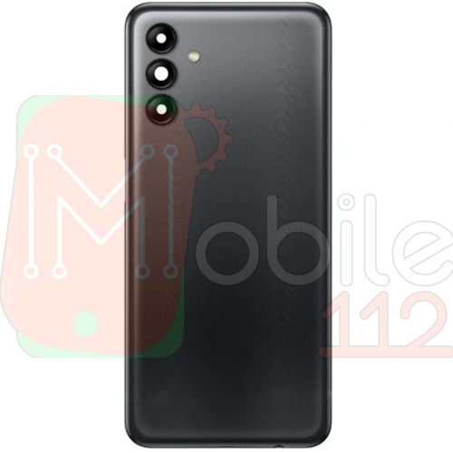 Задня кришка Samsung Galaxy A04s A047F (чорна оригінал Китай зі склом камери)