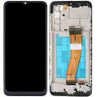 Дисплей Samsung Galaxy A03s A037G 163 x 72 мм + тачскрин (оригинал Китай с рамкой)