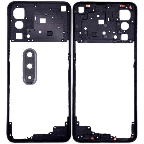 Рамка корпусу OnePlus Nord CE 5G (чорна зі склом камери)