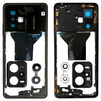 Рамка корпусу Xiaomi Redmi Note 12 Pro 5G (сіра зі склом камери)