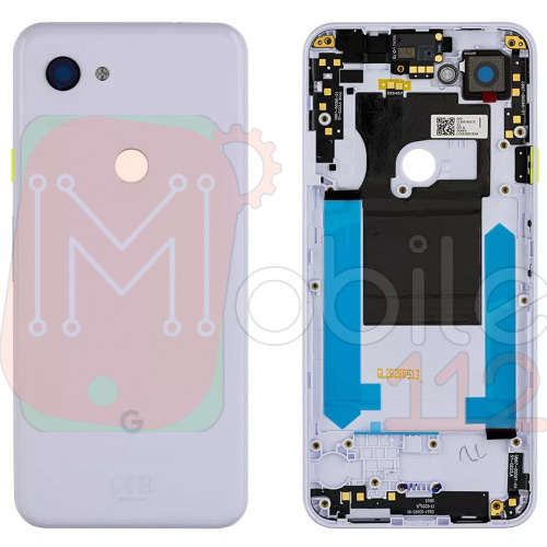 Задня кришка Google Pixel 3A (бузкова оригінал Китай із склом камери)