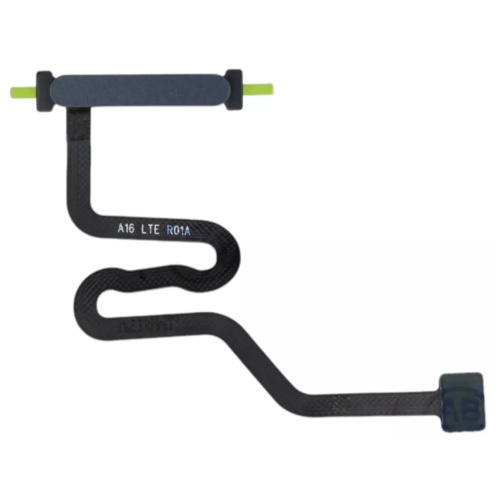 Шлейф Samsung Galaxy A16 4G A165F з кнопкою включення та сканером відбитка пальця (AAA чорний)