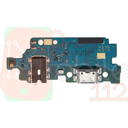 Шлейф Samsung Galaxy M23 M236B, M33 M336B з роз'ємами зарядки та навушників, мікрофоном - нижня плата ()