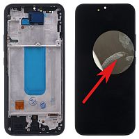 Дисплей Samsung Galaxy A34 A346B + тачскрин (OLED Small LCD с рамкой - уценка)