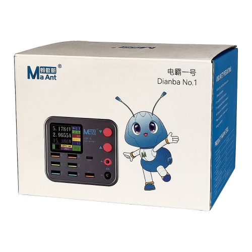 Зарядна станція з індикацією параметрів заряджання Ma Ant Dianba No.1 (6 USB 2А/ 1 USB QC 3.0A/ 1 PD 20W/ Wireless 10W/ порт EX) фото 5