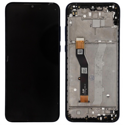 Дисплей Motorola Moto G Play 2021 XT2093 з тачскріном (АААА із синьою рамкою)