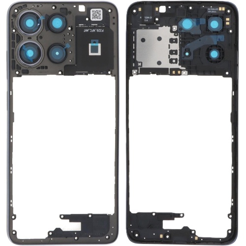 Рамка корпусу Motorola Moto G15 Power XT2521-5, Moto G15 XT2521-3 (сіра зі склом камери) Рамка корпусу Motorola Moto G15 Power XT2521-5, Moto G15 XT2521-3 (сіра зі склом камери)