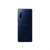 Задня кришка Sony Xperia 10 II XQ-AU52 (синя оригінал Китай зі склом камери)