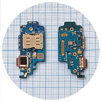 Шлейф Samsung Galaxy S21 Ultra 5G G998B з роз'ємом зарядки, SIM конектором та мікрофоном (оригінал 100%)