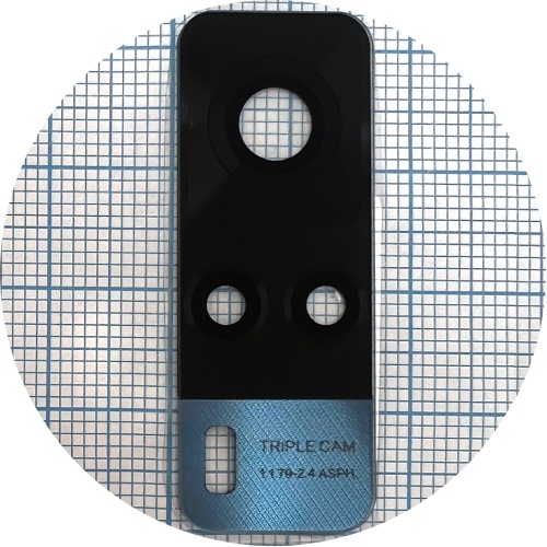 Стекло камеры Vivo Y53s 5G (черное) фото 3