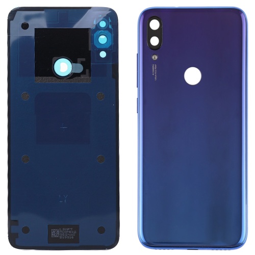 Задня кришка Xiaomi Redmi Note 7 m1901f7g, Redmi Note 7 Pro m1901f7s (синя Original New зі склом камери)