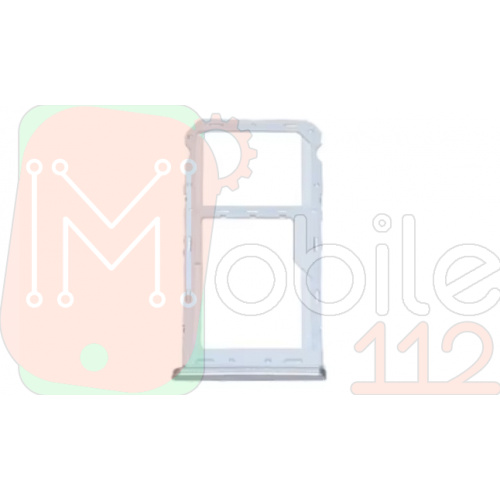Тримач Sim карти та карти пам'яті Meizu M6 M711Н (сріблястий 2 SIM (1 SIM + Micro SD))