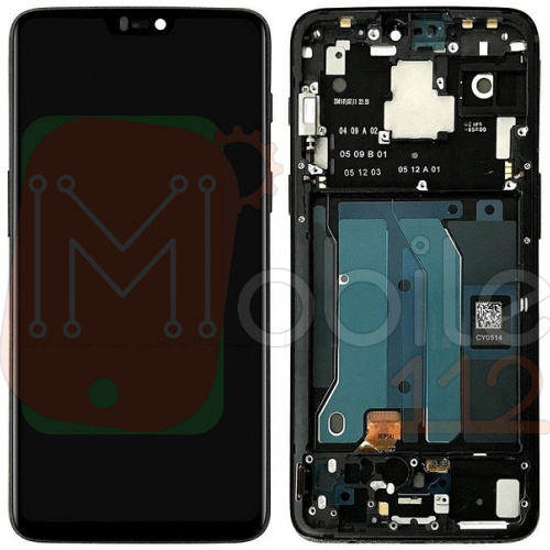 Дисплей OnePlus 6 A6003 з тачскріном (оригінал Китай із чорною матовою рамкою)