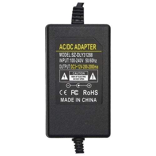 Блок живлення SZ-DLY31288 з регулюванням напруги 3-12V/2A, EU 220V фото 3 Блок живлення SZ-DLY31288 з регулюванням напруги 3-12V/2A, EU 220V фото 3