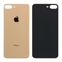 Задняя крышка Apple iPhone 8 Plus (золотистая оригинал Китай с большим отверстием)