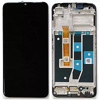 Дисплей Oppo A16 A16S A54S з тачскріном та рамкою (AAAA)