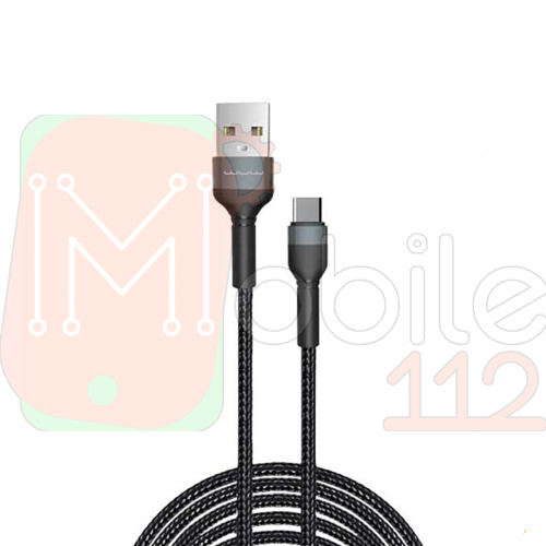 Кабель зарядки WUW-X192 USB-Type-C 2.4A 2m