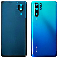 Задня кришка Huawei P30 Pro VOG-L29 (синьо-зелена зі склом камери)