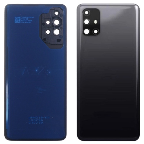 Задня кришка Samsung Galaxy M31s M317F (чорна оригінал Китай зі склом камери)