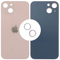 Задняя крышка Apple iPhone 13 (розовая оригинал Китай с кольцами)