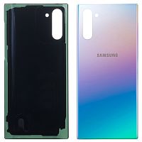 Задняя крышка Samsung Galaxy Note 10 N970F (серебристая оригинал Китай)
