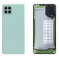Задня кришка Samsung Galaxy A22 4G A225F (м'ятна зі склом камери)
