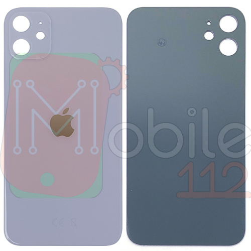 Задня кришка Apple iPhone 11 (фіолетова AAA з великим отвором)