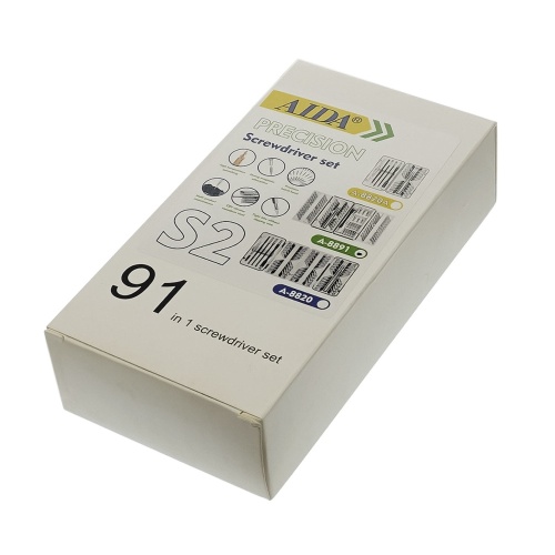 Набор инструментов Aida A-8891 91in1 (ручка, 88 бит, гибкий удлинитель, лопатка) фото 6 Набор инструментов Aida A-8891 91in1 (ручка, 88 бит, гибкий удлинитель, лопатка) фото 6