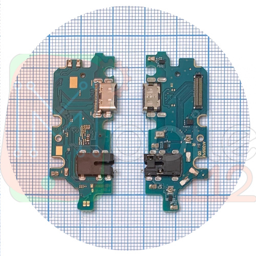 Шлейф Samsung Galaxy M13 M135F з роз'ємами зарядки та навушників, мікрофоном - нижня плата (AAA)