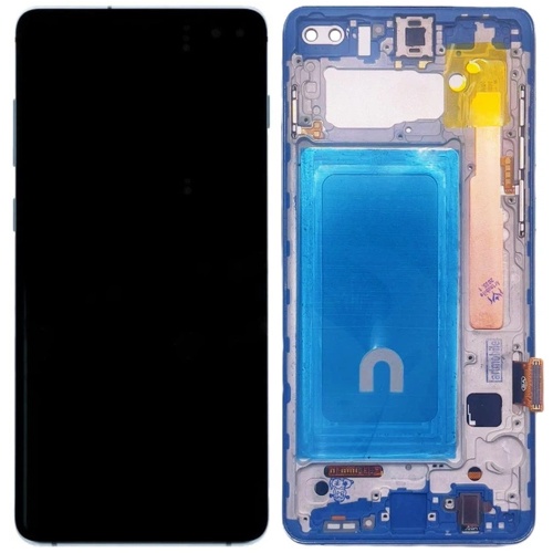 Дисплей Samsung Galaxy S10 Plus G975F + тачскрин (IN-CELL с голубой рамкой)