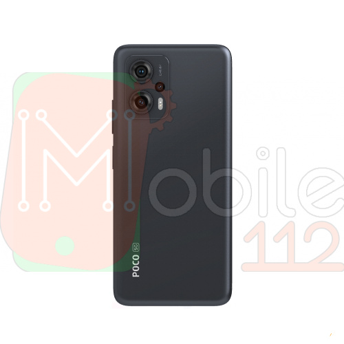 Задняя крышка Xiaomi Poco X4 GT 22041216G (черная оригинал Китай со стеклом камеры)