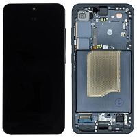 Дисплей Samsung Galaxy S25 S931 з тачскріном (оригінал 100% з темно-синьою рамкою)