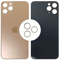 Задня кришка Apple iPhone 11 Pro (золотиста оригінал Китай з кільцями)
