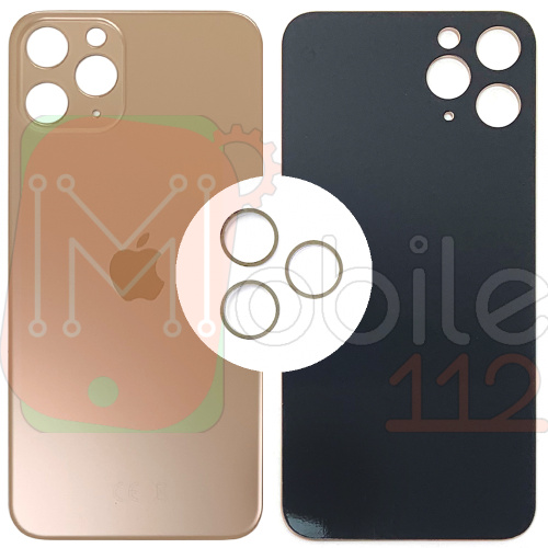 Задня кришка Apple iPhone 11 Pro (золотиста оригінал Китай з кільцями)