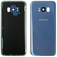 Задняя крышка Samsung Galaxy S8 G950F (синяя оригинал Китай со стеклом камеры)