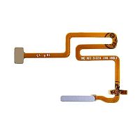 Шлейф Realme C31 RMX3501 со сканером отпечатка пальца (серебристый оригинал Китай)