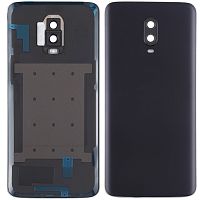 Задняя крышка OnePlus 6T A6013 (черная оригинал Китай со стеклом камеры)